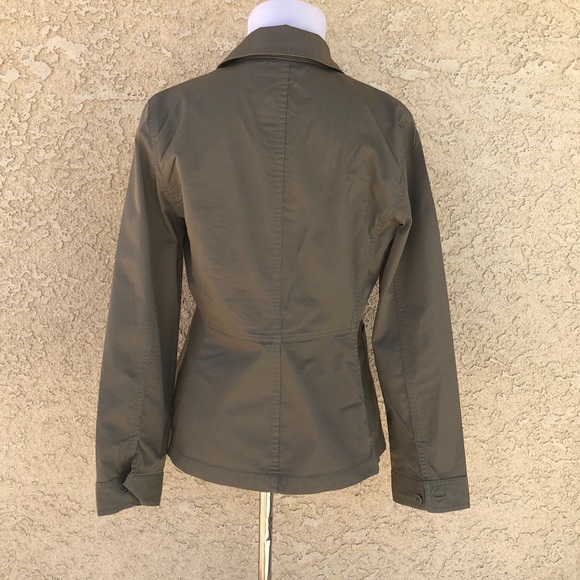 Talbots Olive Green Lightweight Blazer Jacket size 6 - Picture 6 of 9